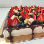 Klassikaline küpsisetort vaarikatega